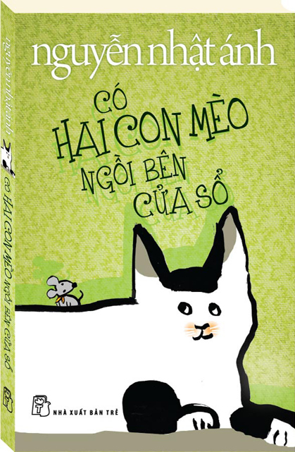 Bìa sách 'Có hai con mèo bên cửa sổ'.