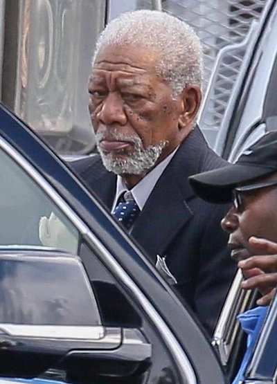 Morgan Freeman ở Georgia hôm 1/6. Ảnh: Backgrid.