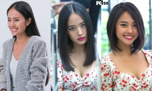 Thanh Vy trước và sau khi thay đổi diện mạo hai lần.