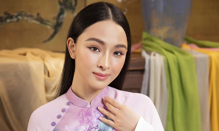 Trương Hồ Phương Nga làm mẫu áo dài 1 phuong nga t