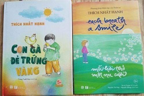 Hai tác phẩm đoạt giải Sách hay 2019 của thiền sư Thích Nhất Hạnh. Ảnh: Nhà xuất bản Văn hóa - Văn nghệ.