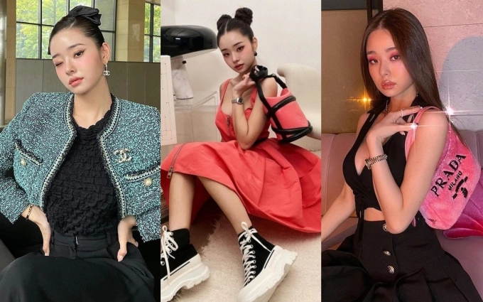 Song Ji A diện đồ giả thương hiệu Chanel, Prada,