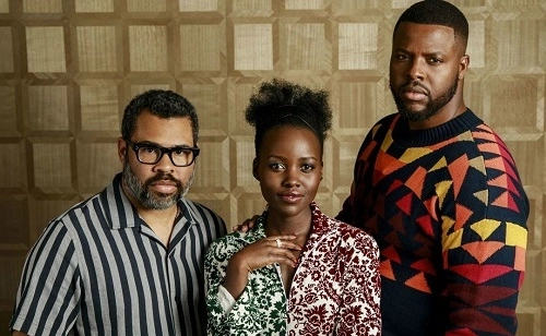 Từ trái sang: Jordan Peele, Lupita Nyongo và Winston Duke.