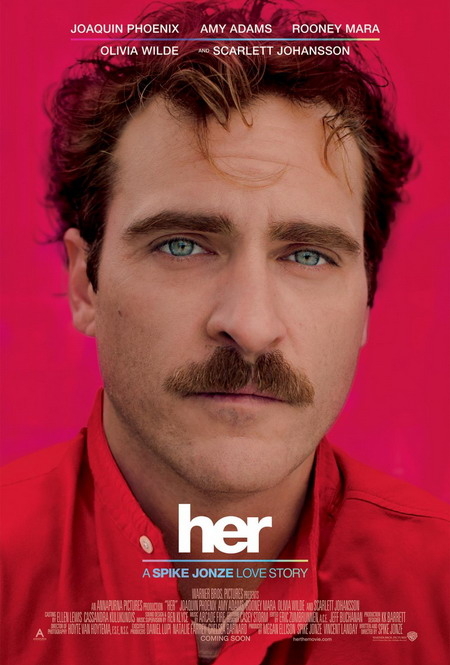Poster phim Her - một trong những ứng viên của Oscar 2014.