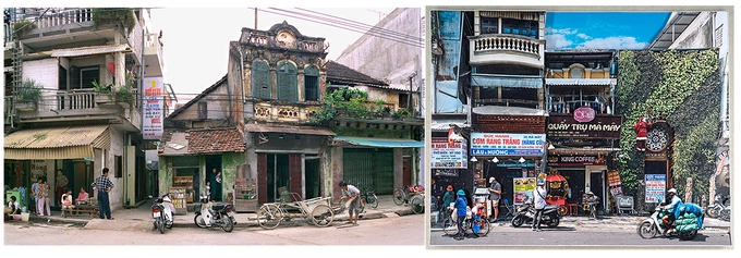 39 Mã Mây năm 1994 đến nay có nhiều thay đổi. Nguyễn Thế Sơn cho biết ảnh sau khi chụp, anh tái tạo 3D công phu trên các chất liệu tổng hợp tạo hình ảnh sống động như một khu phố thật.
