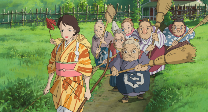 Tác phẩm có nhiều hình ảnh vẽ tay với màu sắc tươi sáng. Ảnh: Studio Ghibli