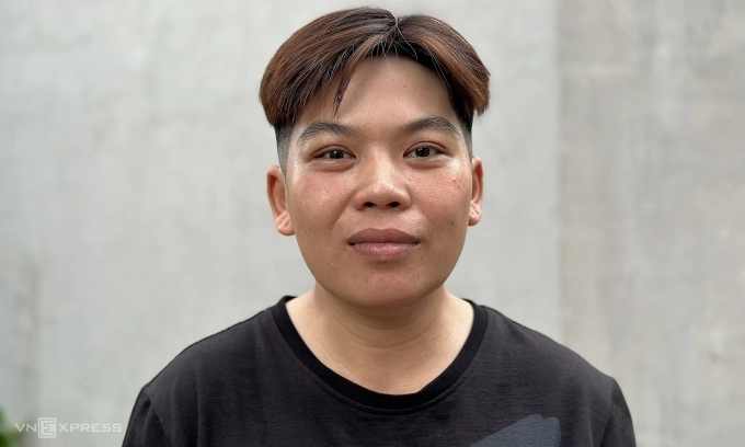 Huỳnh Ngân trong cuộc phỏng vấn với VnExpress giữa tháng 5. Ảnh: Quế Chi