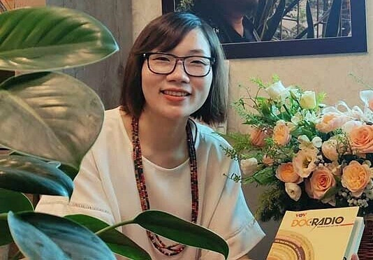 Tác giả Trang Thụy. Ảnh: Hội Nhà văn Việt Nam