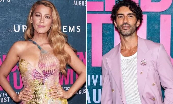 Blake Lively (trái) và Justin Baldoni tại buổi quảng bá phim ở New York hồi tháng 8. Ảnh: WireImage