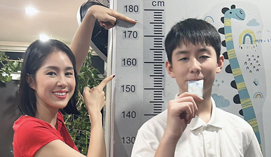 Con trai cao gần 1,8 m của diễn viên Lê Phương
