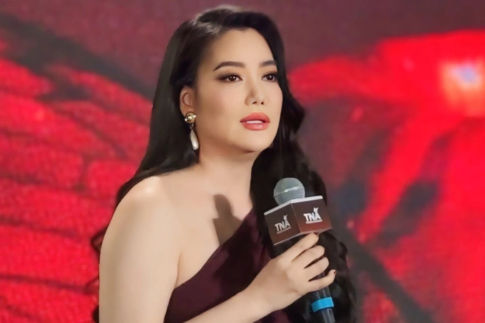 Trương Ngọc Ánh ở buổi ra mắt phim, chiều 17/4 tại TP HCM. Ảnh: Mai Nhật