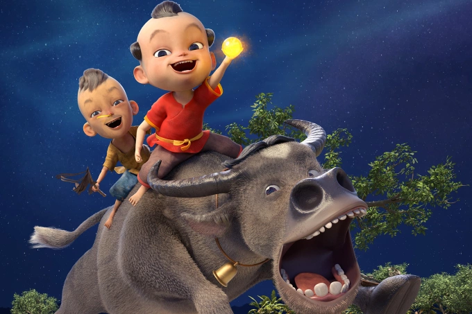 Tạo hình 3D của nhân vật Trạng Quỳnh. Ảnh: Đoàn phim cung cấp