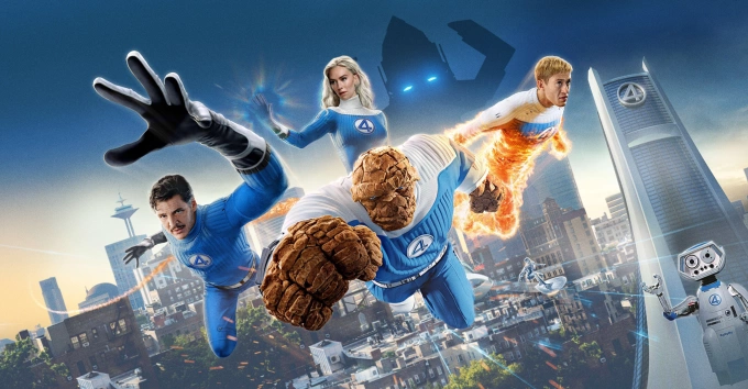 Dàn nhân vật trong The Fantastic Four: First Steps. Ảnh: Marvel Studios