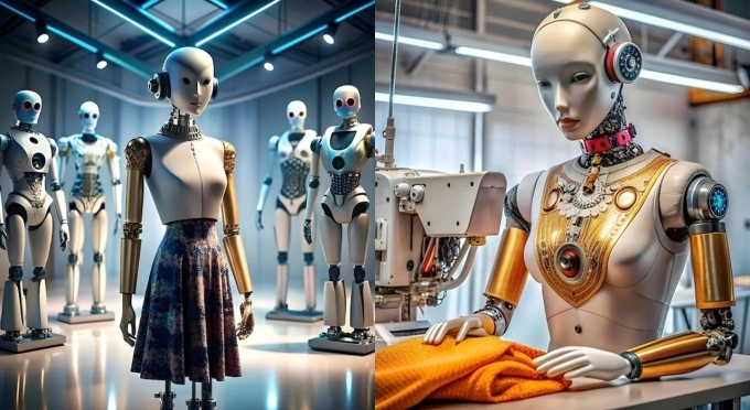 Robot có thể tham gia sản xuất hoặc mở ra nhu cầu thiết kế trang phục cho chính nó trong tương lai. Ảnh: Pinterest