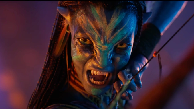 Tạo hình nhân vật Neytiri (Zoe Saldana) trong Avatar 3. Ảnh: Disney