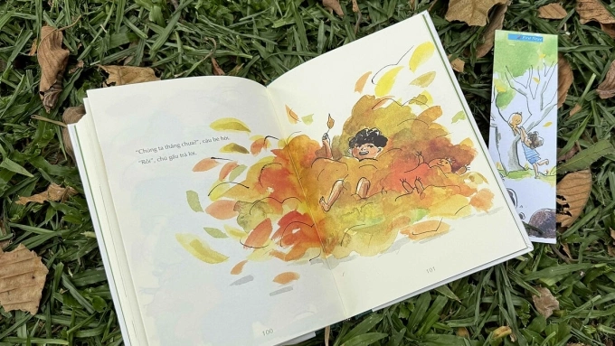 Cậu bé và gấu bông Walter dưới nét vẽ của họa sĩ Sabina Hahn. Ảnh: First News