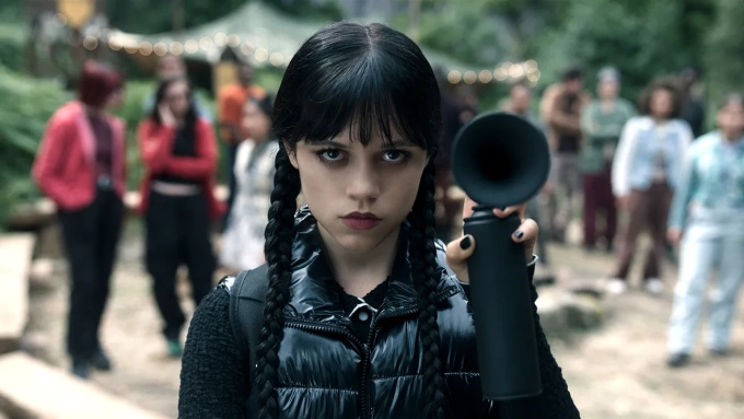 Jenna Ortega trong Wednesday 2. Ảnh: Netflix