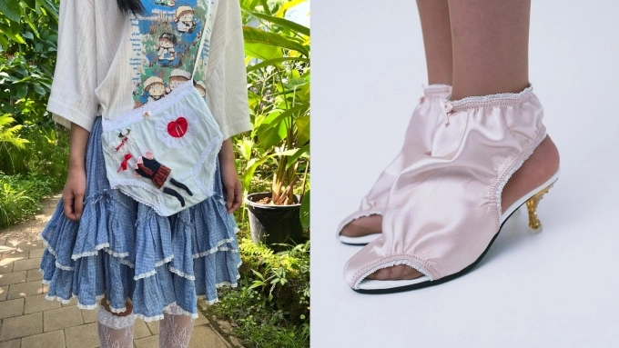 Túi đeo chéo và giày cao gót phong cách cut-out của Jenny Fax. Ảnh: Jenny Fax
