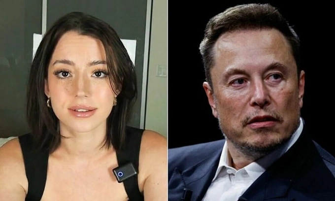 Chân dung tác giả Mỹ Ashley St. Clair và tỷ phú Elon Musk. Ảnh: X/ Reuters