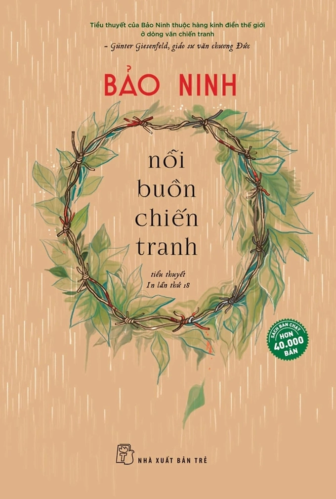 Bìa cuốn Nỗi buồn chiến tranh. Ảnh: Nhà xuất bản Trẻ