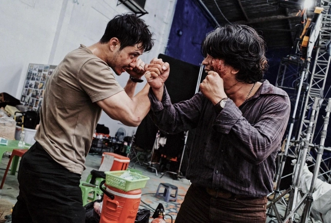 Thanh Sơn tập luyện võ thuật. Ảnh: Nhân vật cung cấp