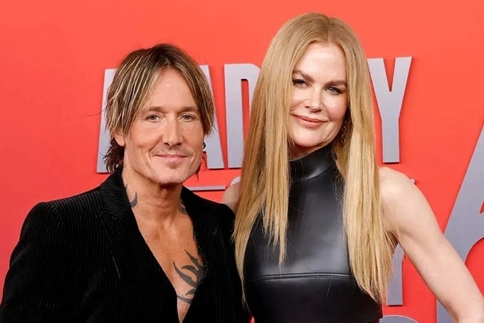 Vợ chồng Nicole Kidman dự Lễ trao giải của Viện Hàn lâm nhạc đồng quê (Academy of Country Music Awards) tại Texas tháng 5. Ảnh: WireImage