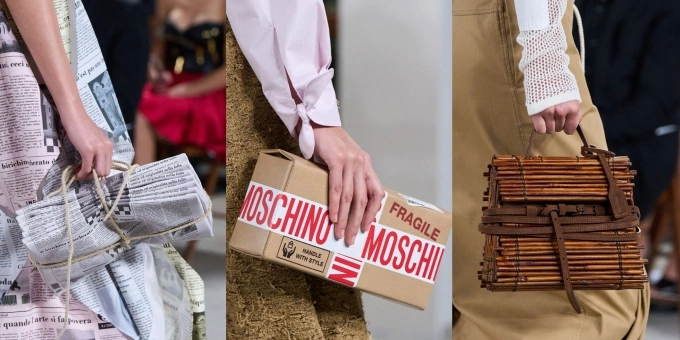 Một số thiết kế độc đáo trong show của Moschino. Ảnh: Gorunway