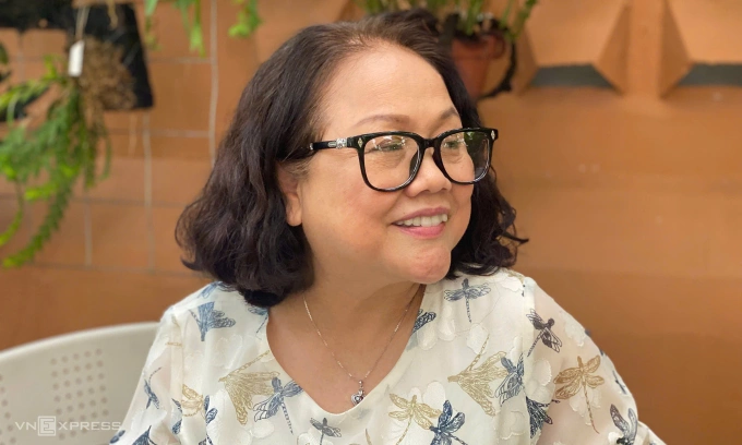 Nghệ sĩ Ái Như ở buổi gặp gỡ truyền thông hôm 29/10. Ảnh: Quế Chi