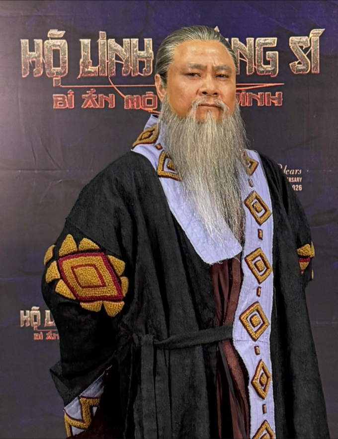 Tạo hình của nhân vật do nghệ sĩ Tự Long đảm nhận. Ảnh: Nhân vật cung cấp