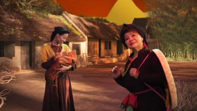 Hình ảnh nghệ sĩ Thanh Hoa trong MV.