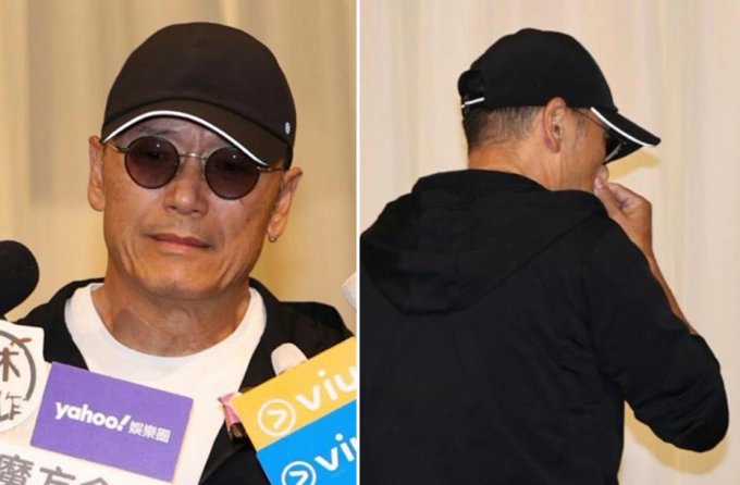 Miêu Kiều Vỹ quay mặt giấu nước mắt. Ảnh: HK01