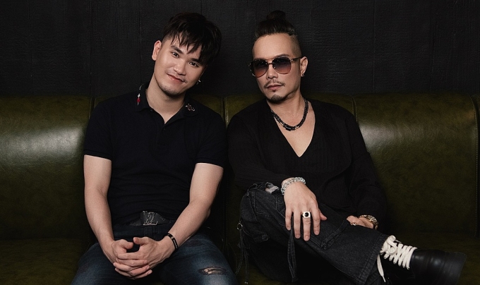 Nhạc sĩ Khắc Hưng (trái) và ca - nhạc sĩ Jimmii Nguyễn. Ảnh: Nhân vật cung cấp