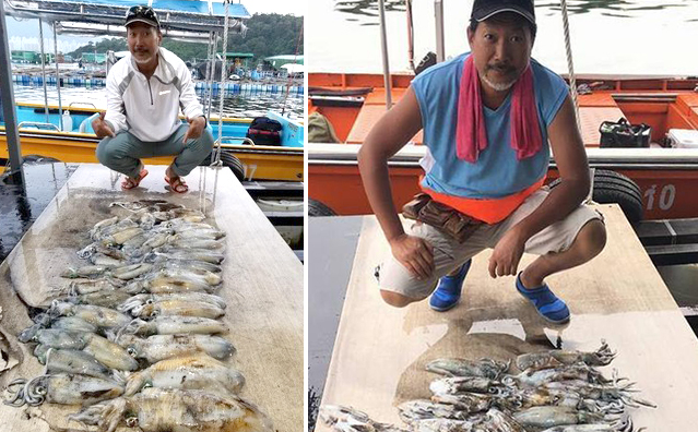 Diễn viên Huỳnh Văn Tiêu thu gom hải sản chở tới sạp hàng trong khu dân cư. Ảnh: On