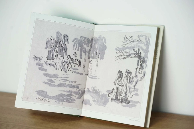 Tranh của danh họa Nguyễn Tư Nghiêm trong ấn bản. Ảnh: Nhã Nam