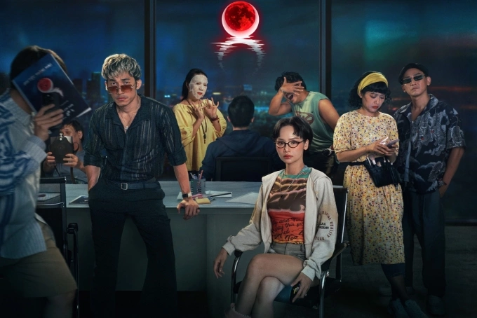 Dàn diễn viên phim Đại tiệc trăng máu 8. Ảnh: Đoàn phim cung cấp