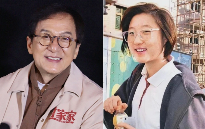 Thành Long, 72 tuổi, và Ngô Trác Lâm. Ảnh: St Headline