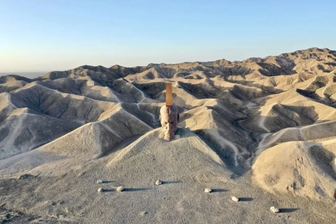 Điêu khắc Hán Vũ hùng phong. Ảnh: Ifeng