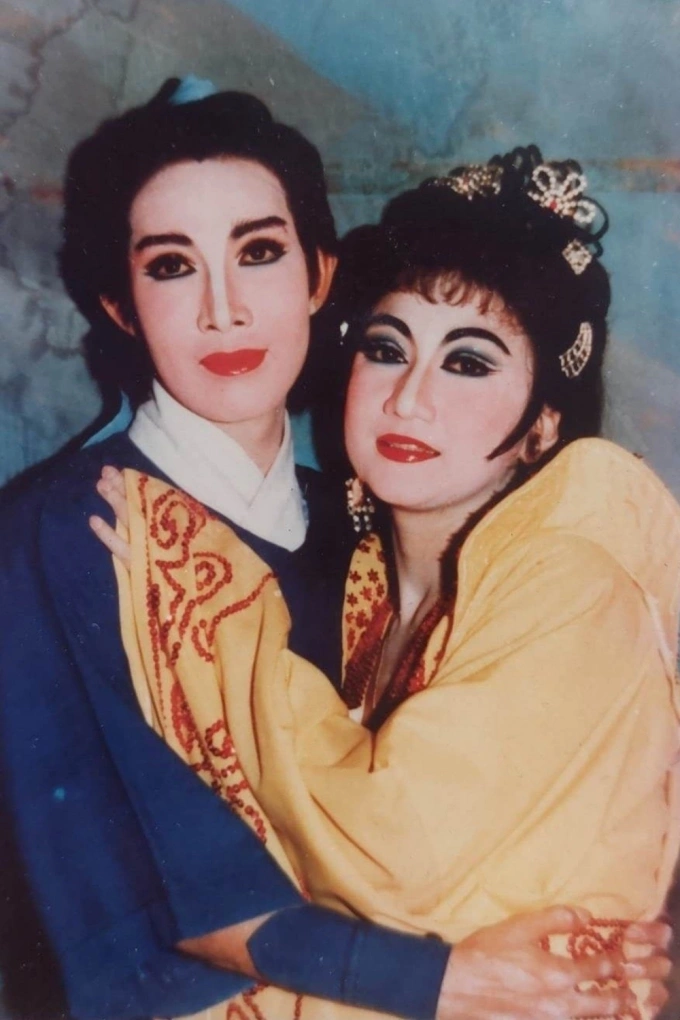 Nghệ sĩ Thanh Thanh Tâm bên Vũ Linh - ông hoàng Hồ Quảng. Ảnh: Nhân vật cung cấp