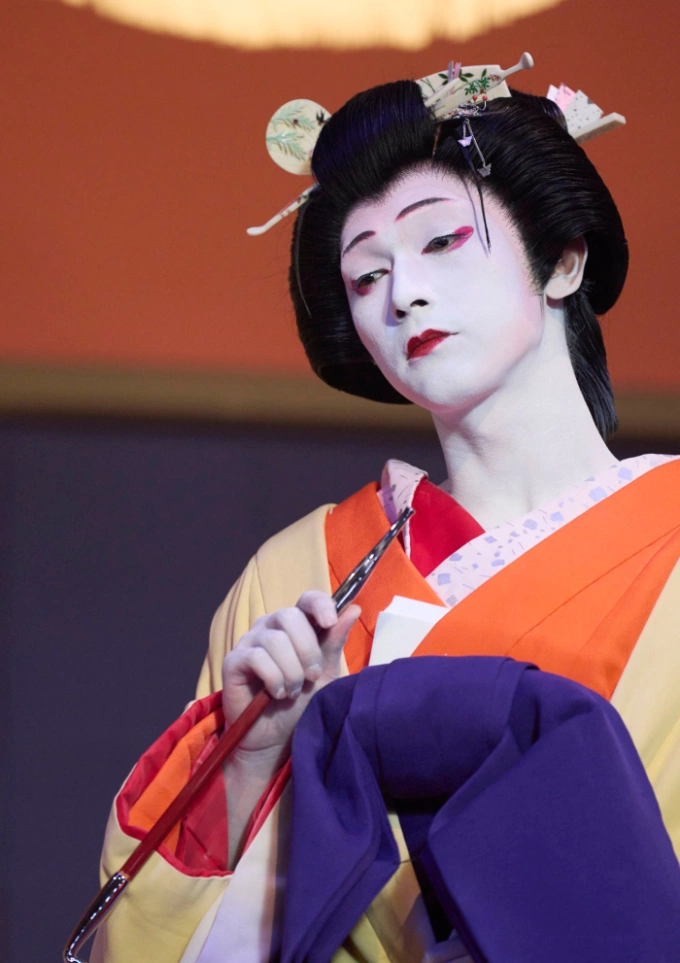 Tạo hình của tài tử Yoshizawa Ryo trong Kokuho. Ảnh: GKIDS