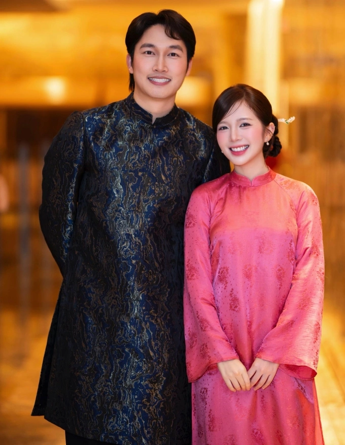 Đình Tú, Ngọc Huyền tại buổi họp báo giới thiệu phim Ngược đường ngược nắng, chiều 25/3 ở Hà Nội. Ảnh: Nhân vật cung cấp