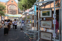 Tranh ký họa về Hà Nội, Huế, TP HCM