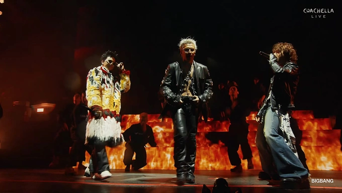 Từ trái qua: G-Dragon và Taeyang - cùng 38 tuổi, Daesung, 37 tuổi. Ảnh: Coachella