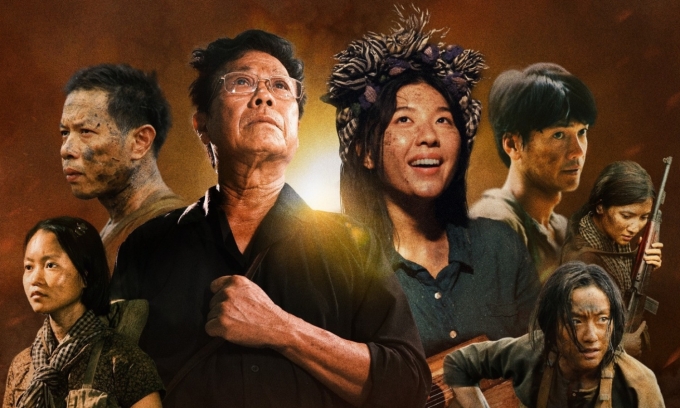 Dàn nhân vật phim Địa đạo. Ảnh: Đoàn phim cung cấp