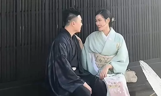 Đỗ Thị Hà hưởng trăng mật muộn ở Nhật Bản
