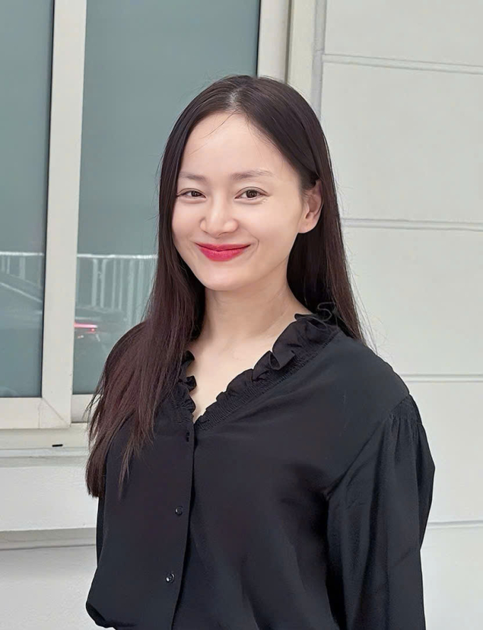 Lan Phương sau khi nghe kết quả phiên tòa sáng 6/5. Ảnh: Nguyên An