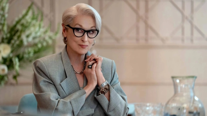 Tạo hình của Meryl Streep trong phim The Devil Wears Prada 2. Ảnh: 20th Century Studios