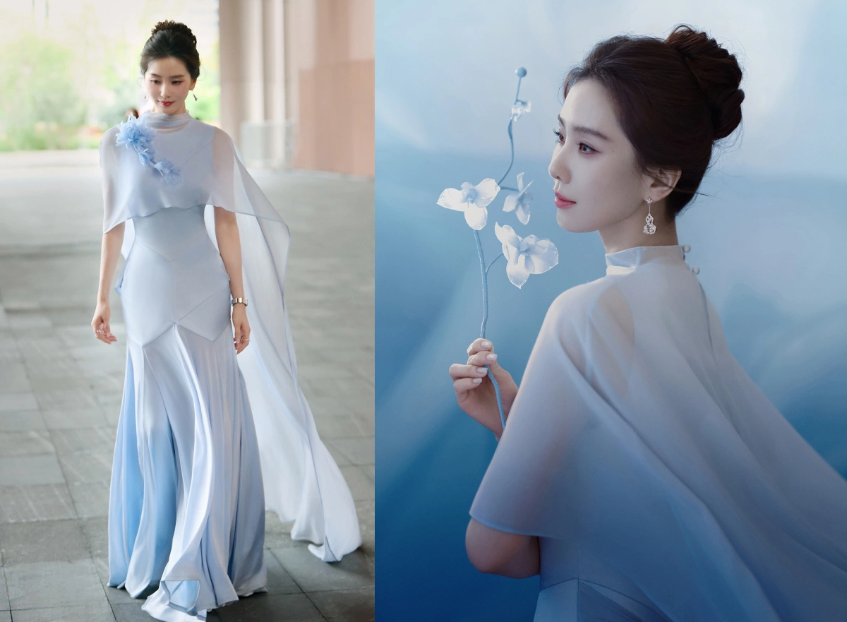 Thời trang tôn 'khí chất hoa lan' của Lưu Thi Thi
