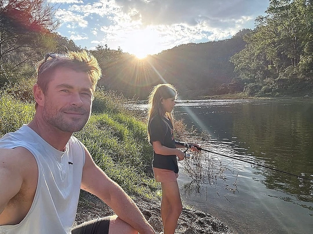 Nhà Chris Hemsworth sống hòa mình với thiên nhiên