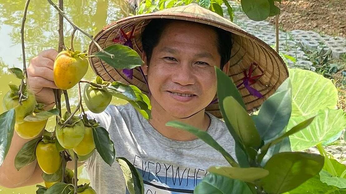 Cuộc sống trồng rau, hái quả của nghệ sĩ Trọng Tấn