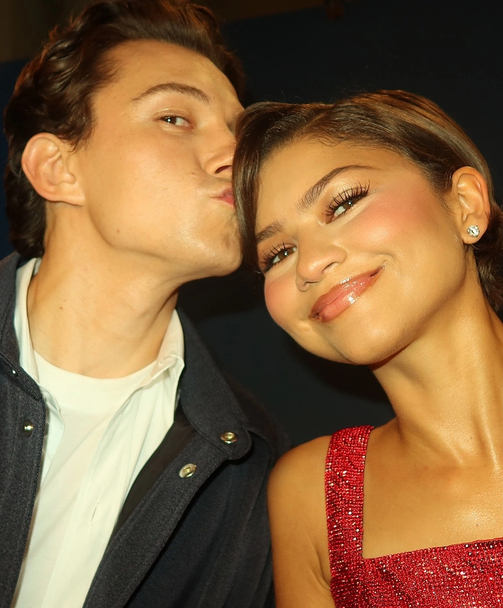 Tom Holland, Zendaya chụp ảnh selfie trong chuyến quảng bá tại Rome, Italy, tháng 6. Ảnh: Instagram Zendaya